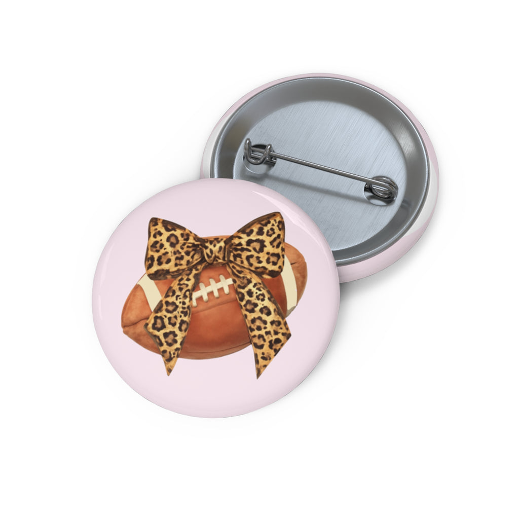 Leopard Bow Button