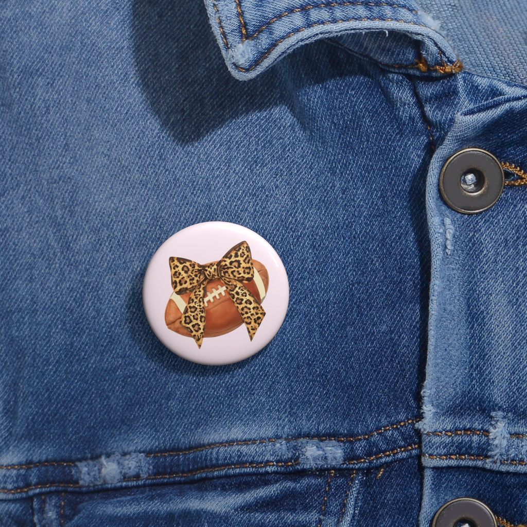 Leopard Bow Button